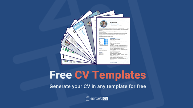 Free CV Templates: Create Your CV with Sprint CV - Sprint CV